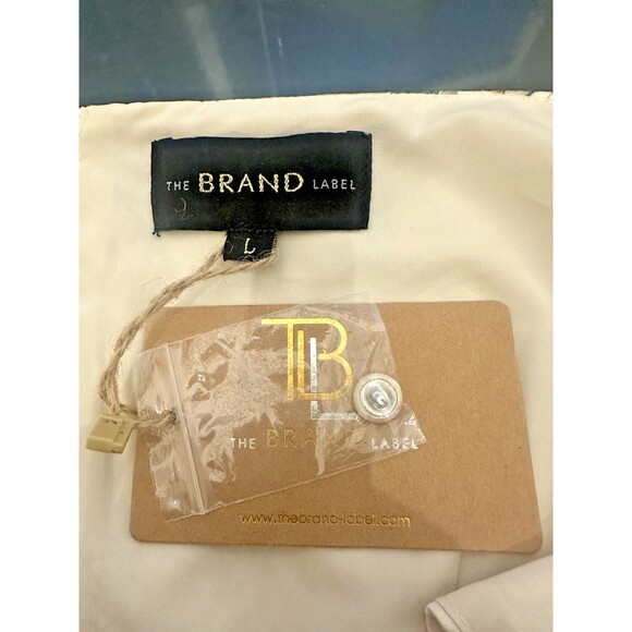 The Brand Label Women Sz L Botanical Floral Print Puff Sleeve Crop Boho Top NWT - Picture 10 of 10